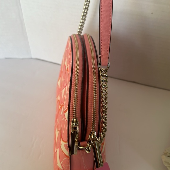 Kate Spade Spencer Pink Grapefruit Double-zip Dome Crossbody Bag NWT - Picture 14 of 16